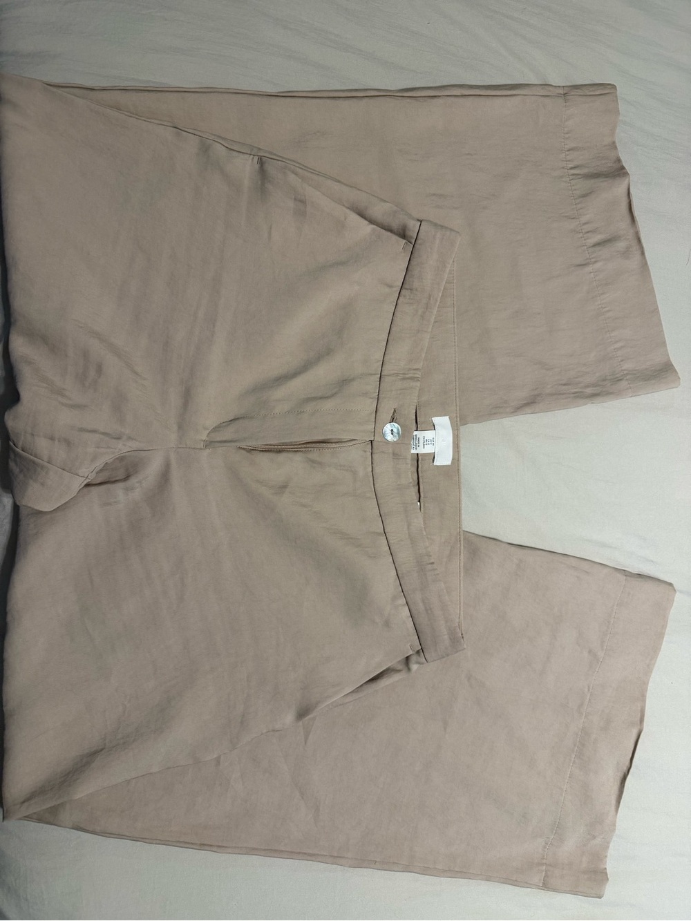 Women's Lightweight Linen-Blend Pants in Taupe